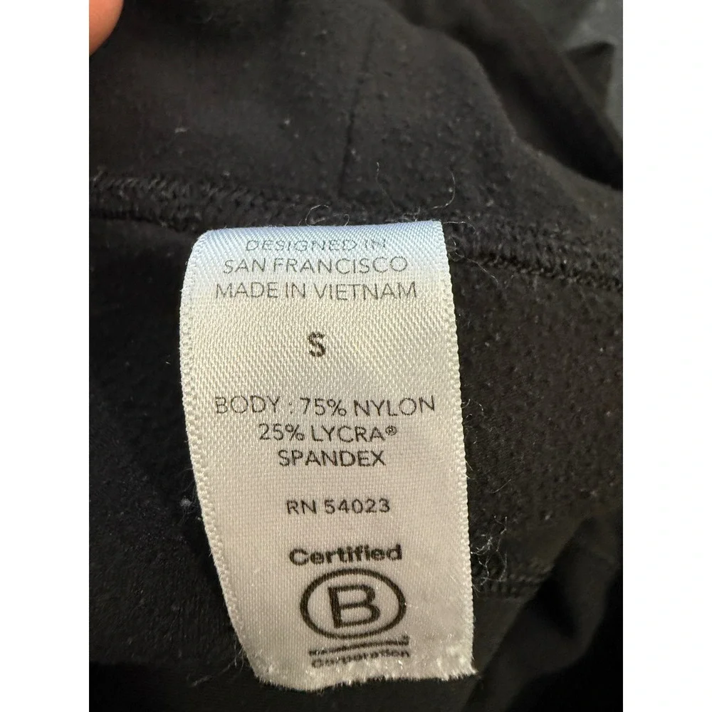 Athleta Elation 7/8 Tight Womens Small Black‎ Yoga Leggings High Rise RN 54023